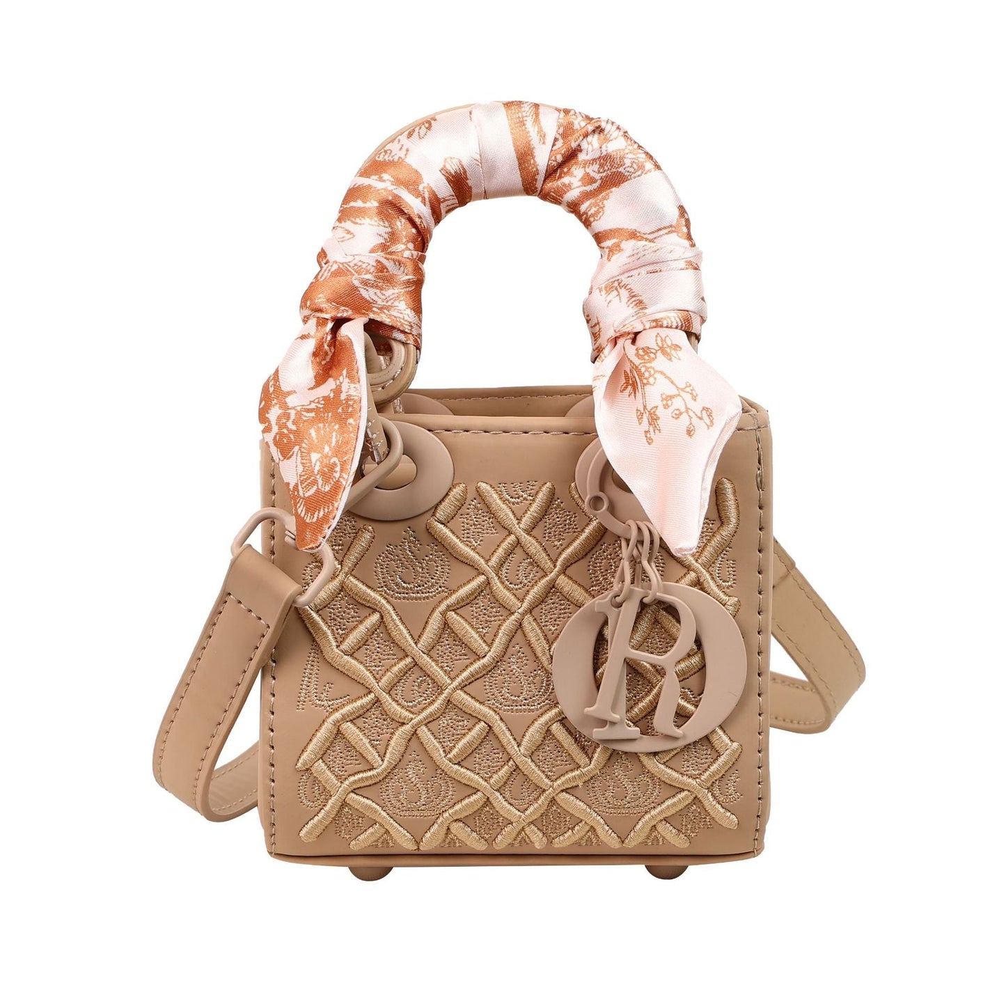 Women's Embroidered Mini Diana High-grade Fashion Silk Shoulder Bags