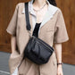 Women's Quality Simple First Layer Cowhide Soft Waist Packs