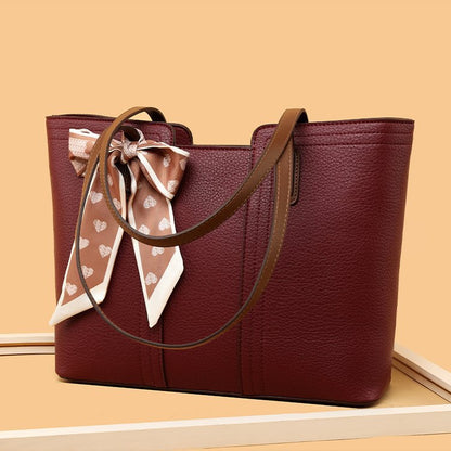 Women's High-grade Silk Scarf Large Capacity Commuting Shoulder Bags