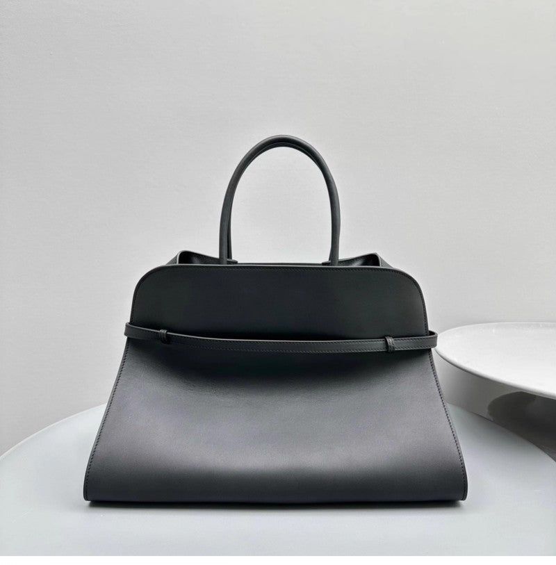 Large Capacity Commuter Cowhide High-grade French Handbags