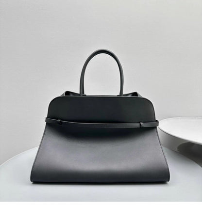 Large Capacity Commuter Cowhide High-grade French Minority Handbags