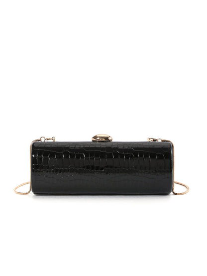 Women's Retro Crocodile Pattern Leather Box Dinner Evening Bags