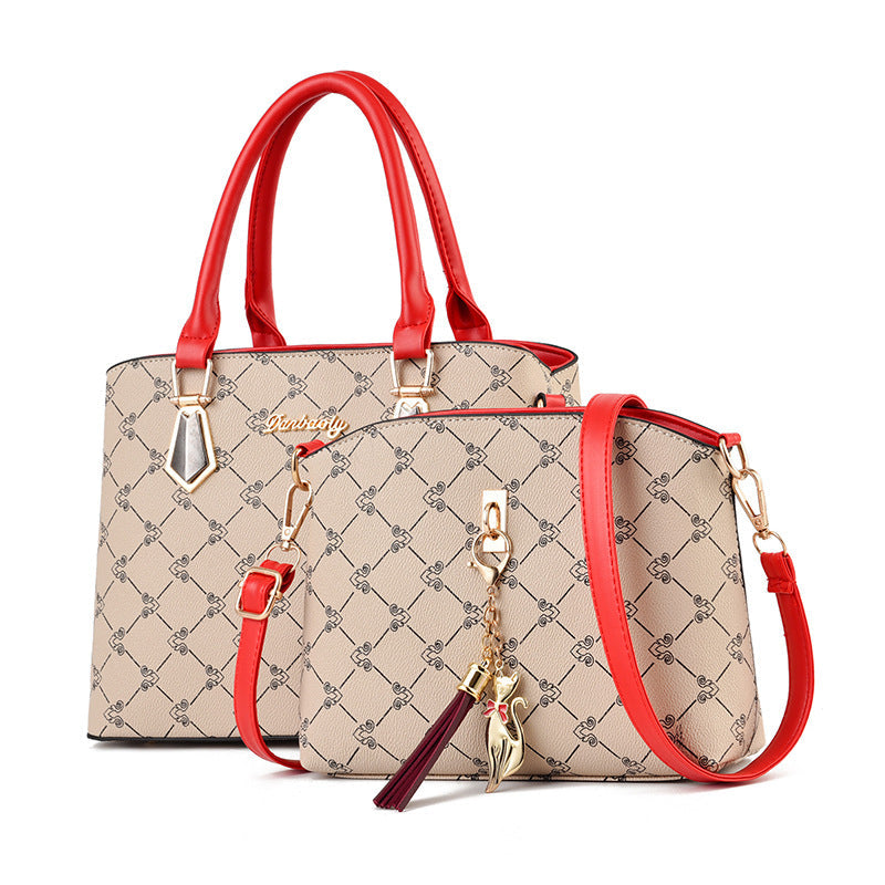 Women's Big Fashion Mother Simple Mom Handbags