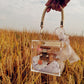 Women's Trendy Acrylic Transparent Bride Gift Box Practical Handbags