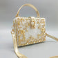 Women's Clearance Acrylic Hollow Metal Carved Diamond Evening Bags