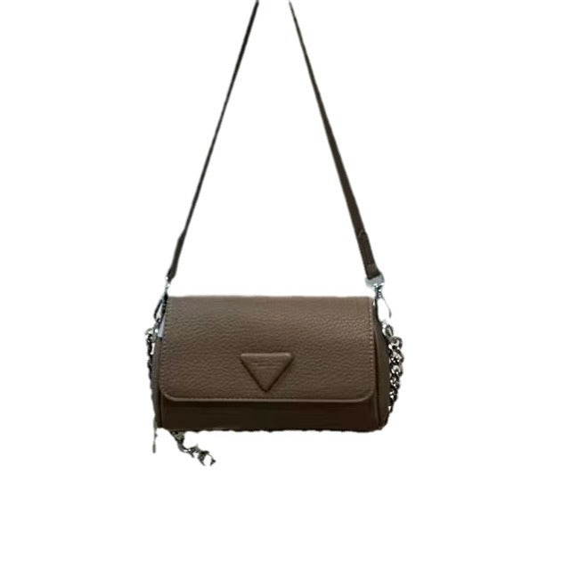 Women's Chain Korean Fashion Round Trendy Textured Crossbody Bags