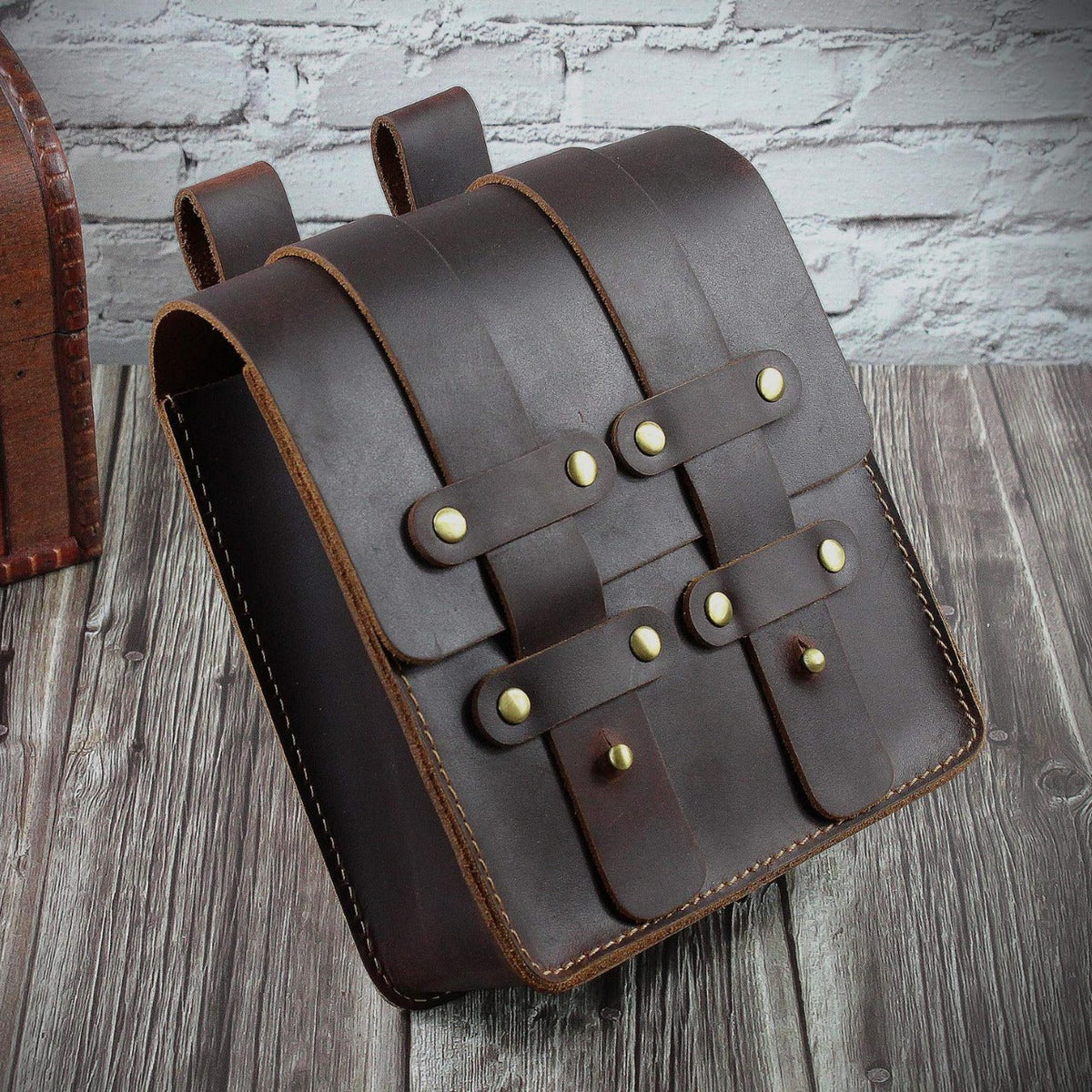 Women's & Men's & Vintage Pants Pannier Crazy Horse Genuine Phone Bags