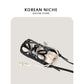 Women's Design Hollow Drawstring Canvas Cylindrical Pouch Crossbody Bags