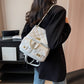 Women's Rhombus Advanced Texture Commuter Simple Chain Backpacks
