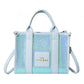 Ditch Hand-held Female Niche Sequins Contrast Tote Bags