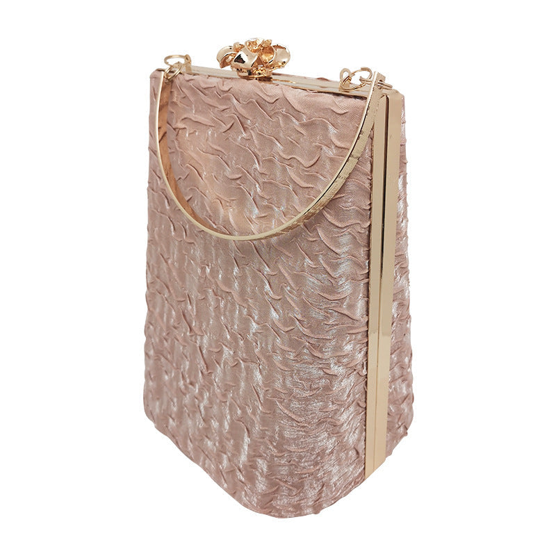 Women's Fashion Dinner Large Capacity Dress Garment Pleated Evening Bags