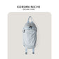 Nylon Cloth Waterproof Rucksack Simple Large Capacity Pleated Backpacks