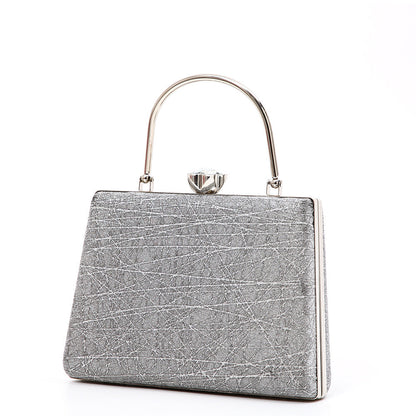 Shiny Simple Large Capacity Dinner Trapezoidal Evening Bags
