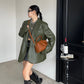 Women's Ge Retro Textured Embroidered Plaid Soft Shoulder Bags