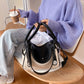 Women's Canvas Contrast Color Hand Holding Pillow Design Crossbody Bags