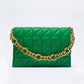 Women's Summer Fashion Trendy Thick Chain Quilted Shoulder Bags