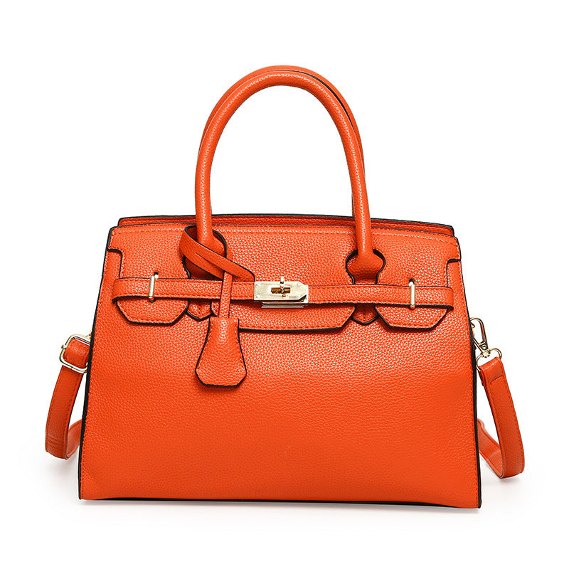 Women's Fashionable Large Capacity Simple Silk Scarf Handbags