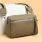 Women's Lychee Pattern Cowhide Simple Trendy Soft Shoulder Bags