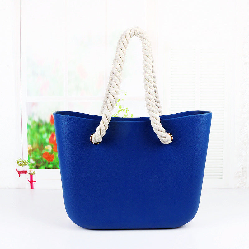 Women's Beach Candy Color Woven Hemp Rope Bags