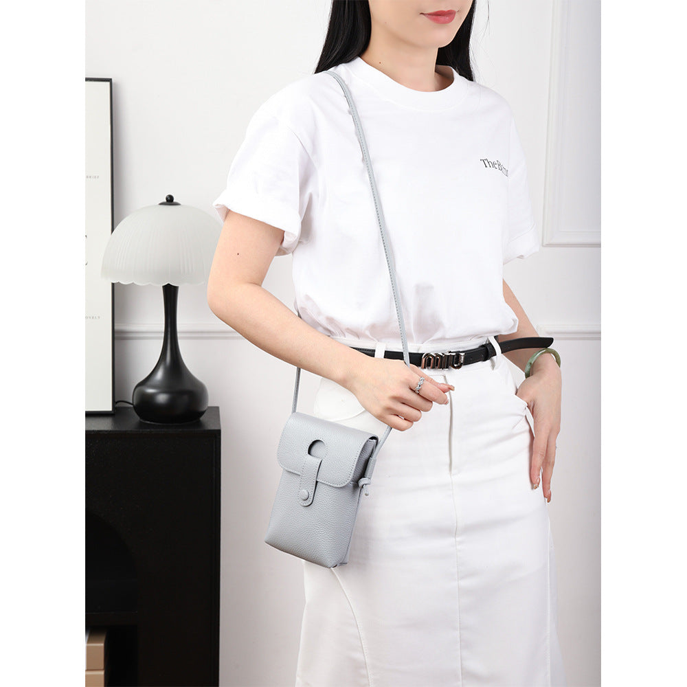 Women's Genuine Leather Mobile Summer Lightweight Fashion Crossbody Bags