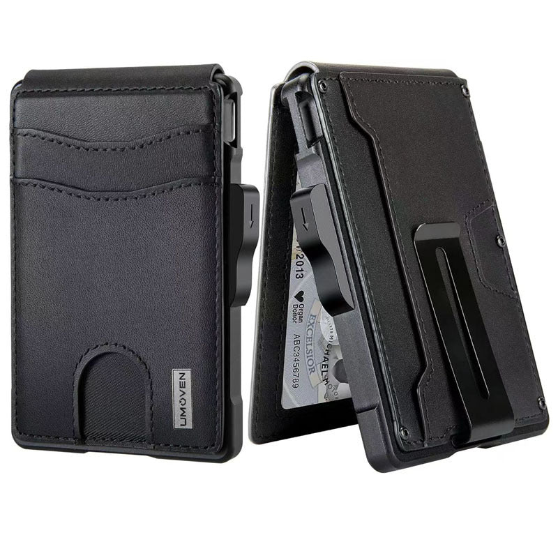 Men's Metal Automatic Pinball Credit Business Card Holder