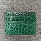 Women's & Men's & Crocodile Leather Fashion Multiple Slots Card Holder