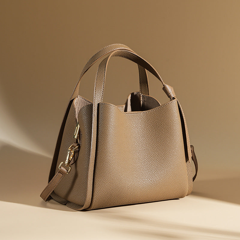 Women's Genuine Leather Fashion Large Capacity Cowhide Handbags