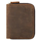 Men's Horse Leather Zipper Vertical Sier Generation Multiple Slots Men's Wallets