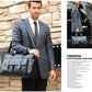 Men's High-grade British Retro Leather Computer Business Bags