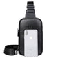 Women's & Men's & Leather Packet Double Zipper Soft Cowhide Men's Chest Bags