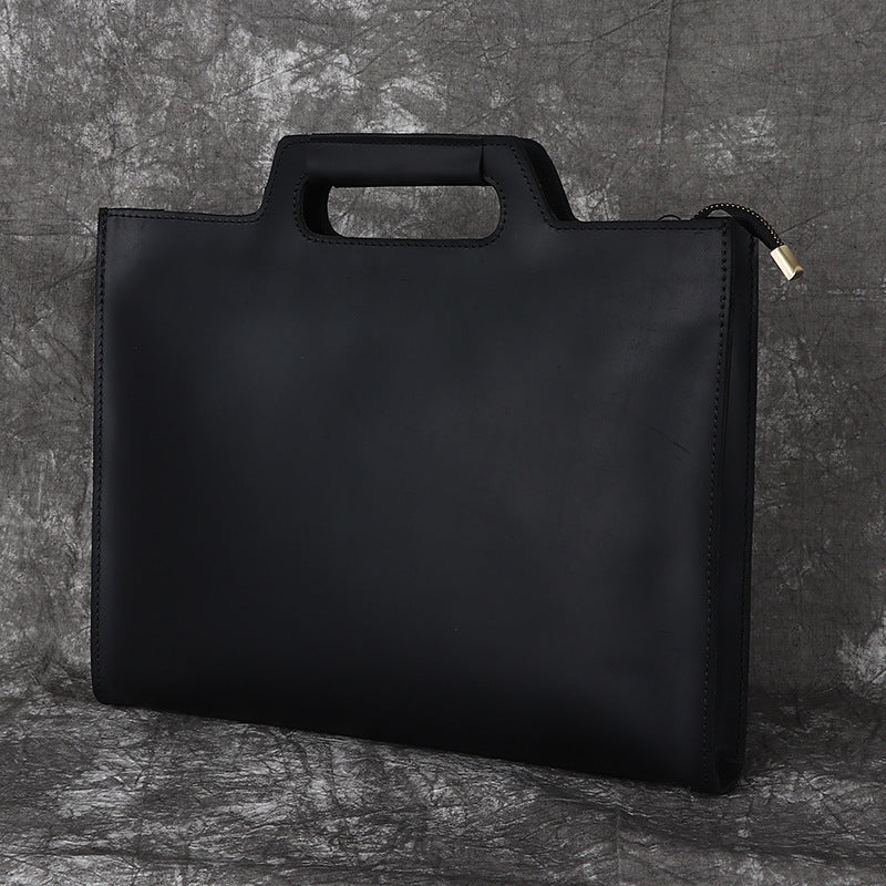 Men's Crazy Horse Leather Portable Horizontal Retro Men's Shoulder Bags