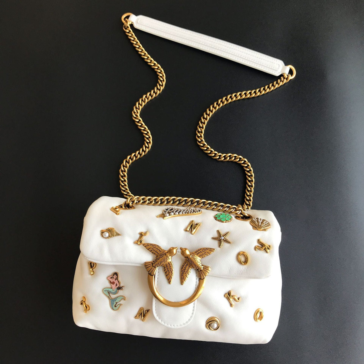 Women's High Quality Sheepskin Puff Pillow Chain Shoulder Bags
