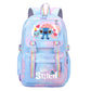 Star Stitch Large Capacity Rainbow Printing Backpacks
