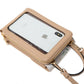 Women's Po Touch Screen Korean Printed Flip Vertical Zipper Phone Bags