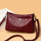 Women's Embossed Classy Mom Simple Portable Grandma Shoulder Bags