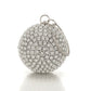 Women's Rhinestone Spherical Ball Dinner Clutch Evening Bags