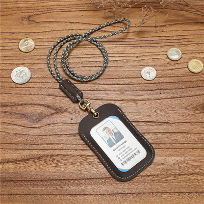 Certificate With Lanyard Badge Entry Exit Card Holder