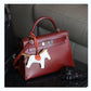 Women's Second Generation Kelly Sier Glossy Leather Shoulder Bags