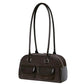 Women's Oil Wax Leather Large Capacity Bowling Shoulder Bags