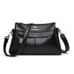 Women's Fashion Solid Color Soft Leather Large Shoulder Bags