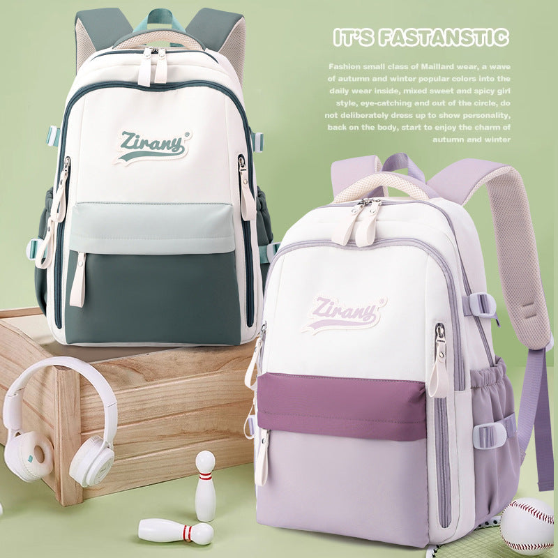 Women's Fish Junior High Large Capacity College Middle School Students' Schoolbags