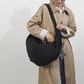Women's Niche Pleated Crescent Hobo Simple Croissant Tote Bags