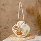 Persimmon Cheng Embroidered Ancient Style Cheongsam Banquet Handle