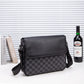 Men's Fashion Plaid Korean Leather Personality Stylish Men's Messenger Bags