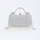 Women's Rhinestone Diamond Flash Tassel Portable Chain Box Evening Bags