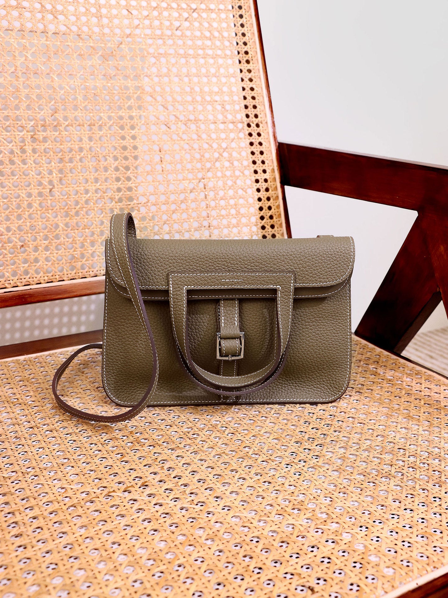 Hazan High Quality First Layer Cowhide Saddle Genuine Leather Bags