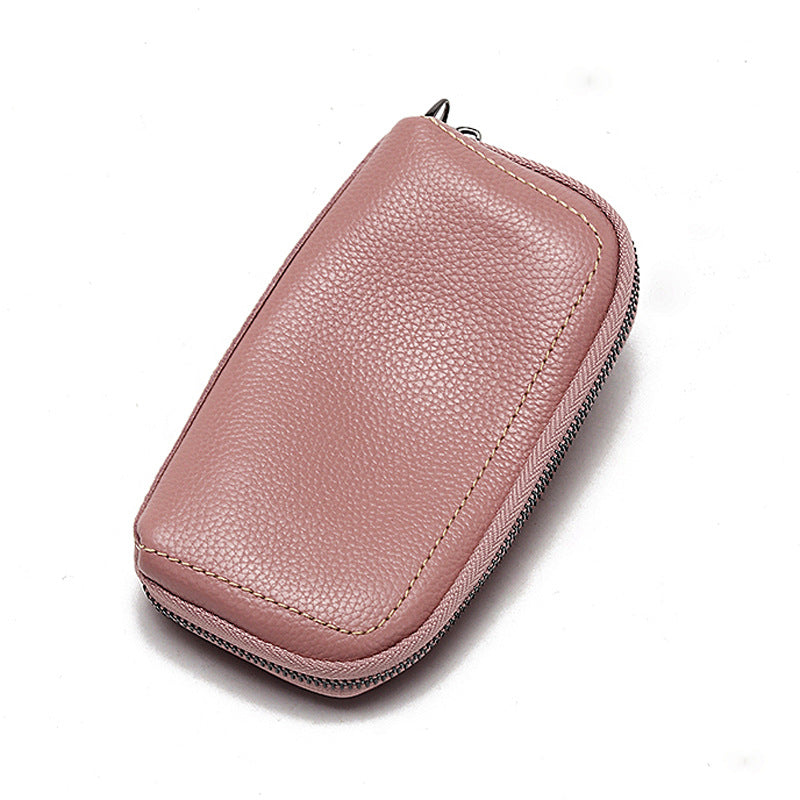 Women's & Men's & Genuine Leather Shield Swiping Cowhide Ladies Wallets