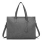 Women's & Men's & Korean Horizontal Business Leather Zipper Men's Handbags