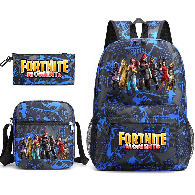 Durable Leo Massey Peripheral Printed Pencil Middle School Students' Schoolbags
