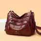 Women's Kangaroo Mom Style Soft Leather Large Capacity Crossbody Bags
